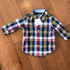 New Janie & Jack Boys Button Down 3-6 Months